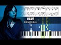 Billie Eilish - BLUE - Piano Tutorial with Sheet Music