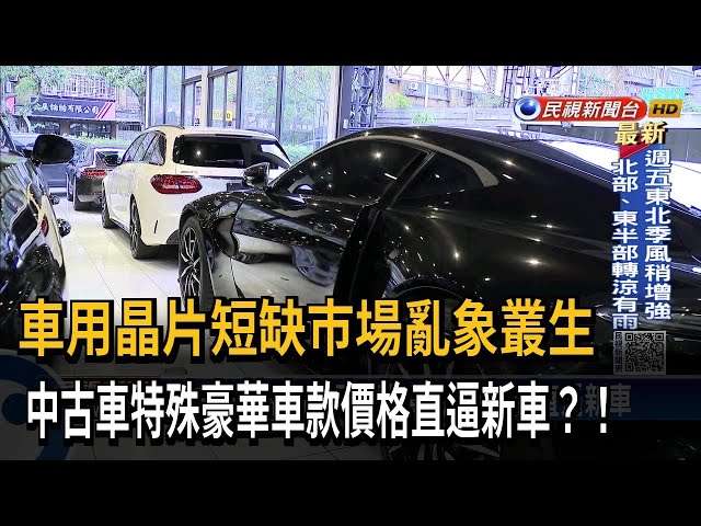 車用晶片短缺亂象 二手特殊車款價竟比新車貴？－民視台語新聞