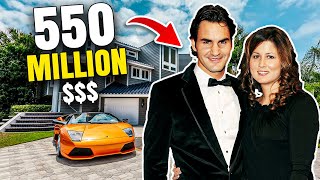 Famous INSIDE Roger Federer's $550.000.000 Lifestyle 2023 Profile
