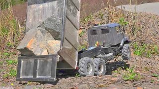 Insane Rc Machines Move Heavy Granite Blocks In A Real Mine