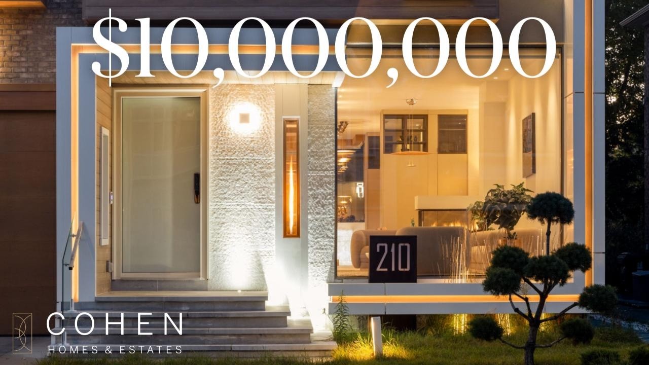 Архитектурное чудо Торонто стоимостью 10 миллионов долларов: скрытый лифт на 4 машины и оазис дзе...