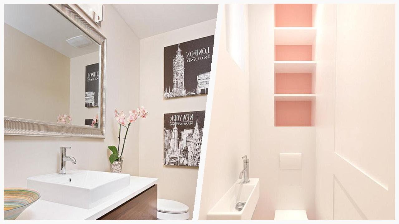 75 Modern White Powder Room Design Ideas You'll Love ☆ YouTube