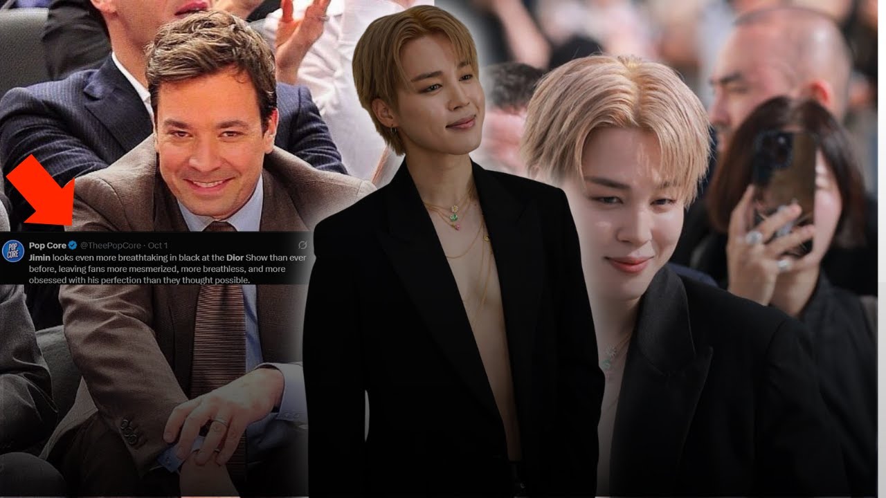 Jimmy Fallon Shocked: Jimin BTS Destroys Hollywood Celebrities’ Dominance at Paris Fashion Week!