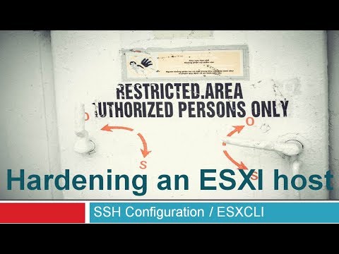 Securing ESXI Server with SSH Tweaks and ESX Firewall