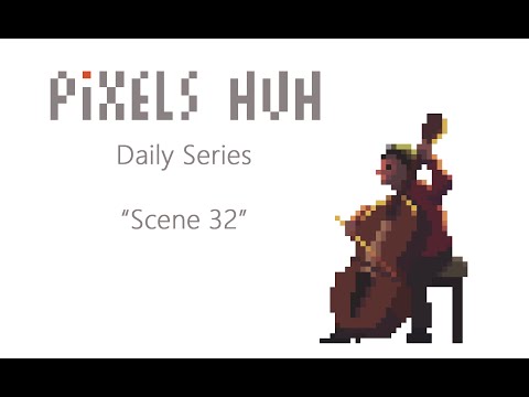Pixel Art Daily Series. Scene #32, Day 6 (The End)