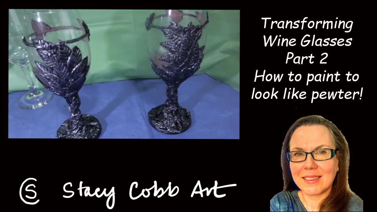 How to transform wine glasses part 2 Painting YouTube