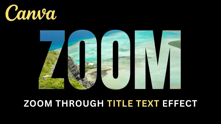 Zoom Through Text with this AWESOME Canva trick!