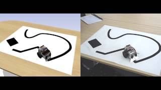 Line-following robot (co-simulation and realisation comparison)