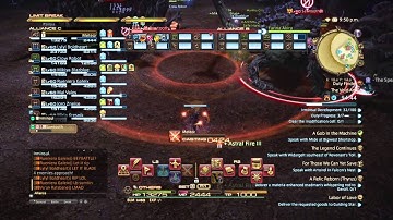 Final Fantasy XIV Ninja & Black Mage Level 3 Limit Breaks Together