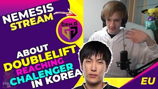 Nemesis About 100T DoubleLift Reaching Challenger in Korea 🤔