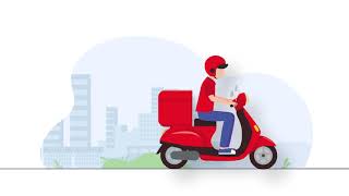 Pizzadrop 🍕 | Food Delivery App Workflow Animation