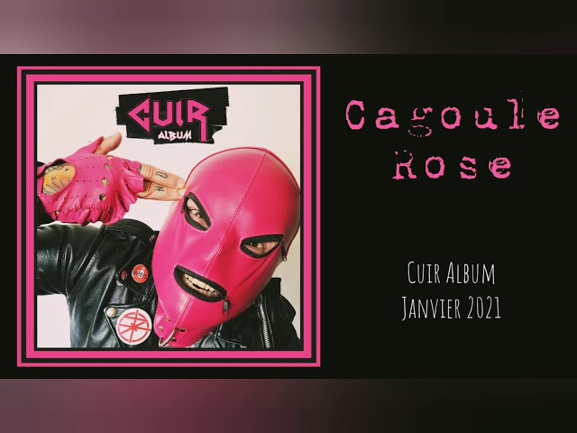 CUIR - Cagoule rose 