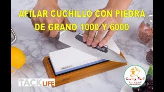 AFILAR CUCHILLO CON PIEDRA DE DOS GRANOS 1000 Y 6000 DE TACKLIFE