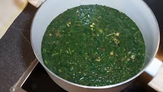 How to prepare Ayoyo/Ademe Soup with the broom in Northern Ghana with TZ( Tuo Zaafi)