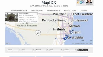 Map IDX Broker Real Estate WordPress Theme