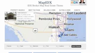 Map IDX Broker Real Estate WordPress Theme