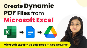 How to Create Dynamic PDF Files from Microsoft Excel