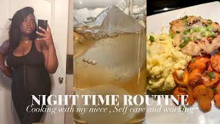 MY REALISTIC SELF CARE NIGHT TIME ROUTINE + COOKING DINNER