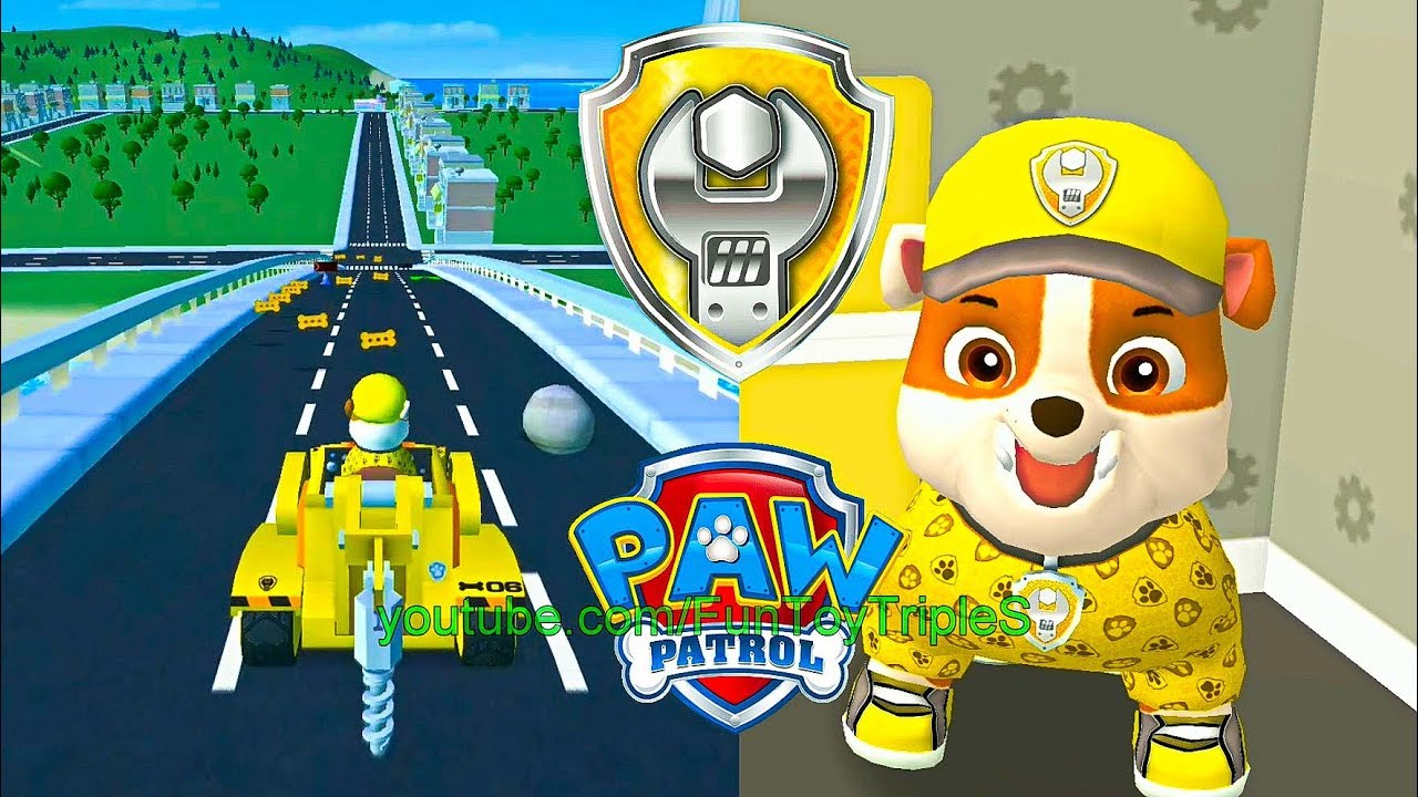 PAW Patrol - A Day in Adventure Bay - Zuma & Rubble & Rocky - Nick. Jr HD  @PawPawGo 