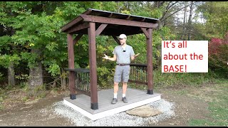 Barbecue GAZEBO - Building a SIMPLE Floating DECK