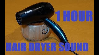 Hair Dryer Sound and Video -1 hour of white noise - no loop - Relax, Focus, Sleep and ASMR