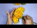 Diy  how to make rose satin ribbon flower easy