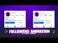 Followers animation effect in alight motion  |  Fake Followers Animation Tutorial