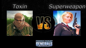 #01 - Toxin vs Superweapon - AI-Scripting Tournament [ Round 1 -C&C Generals Zero Hour]