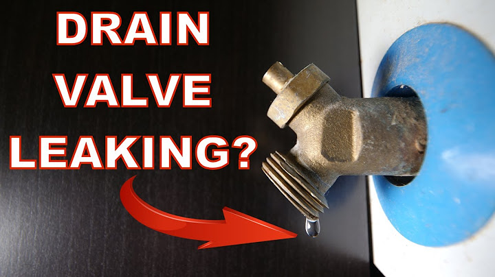 Drain Valve Replacement on a Water Heater