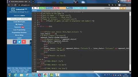 Final Project for CODE IN PLACE Rock Paper Scissors in Python