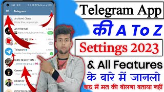 telegram all settings 2023 | telegram all settings in hindi | telegram app privacy settings