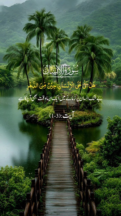 Surah Al-Insan With Urdu Translation |Quran Recitation#message #allah #youtube #shorts #fypシ #quran