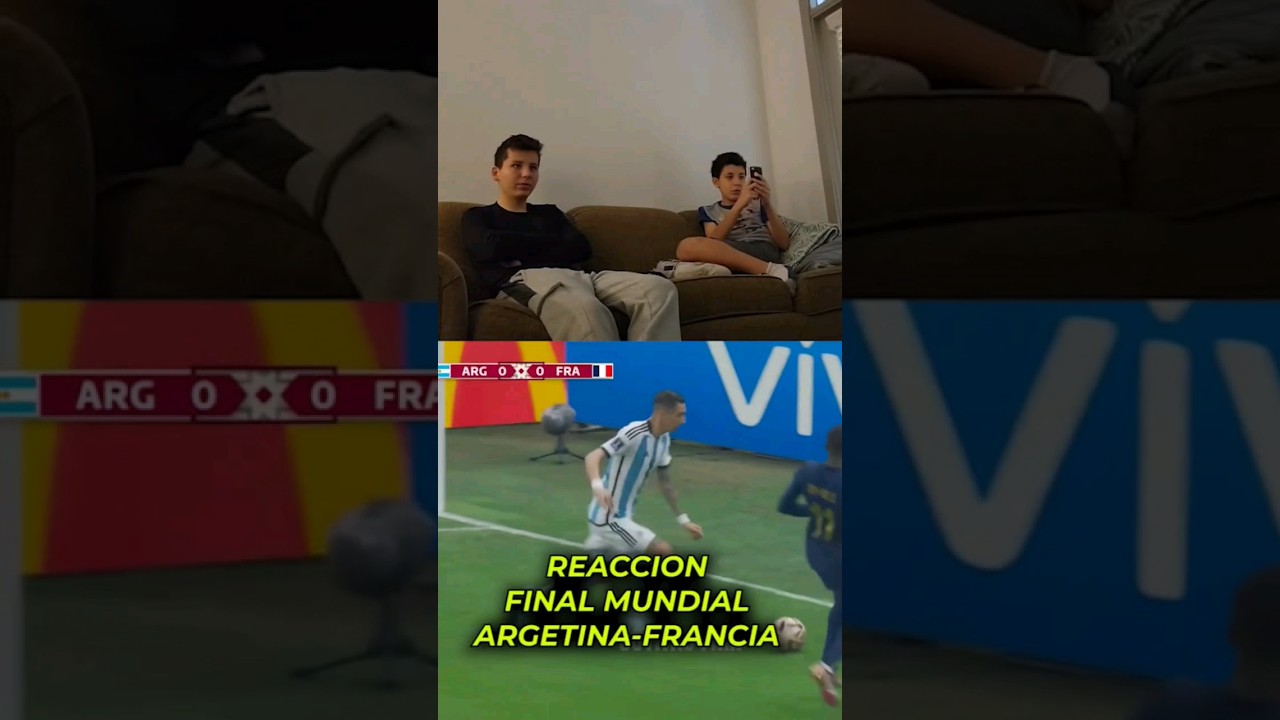 MI REACCIÓN A LA FINAL ARGENTINA🇦🇷 VS FRANCIA🇫🇷 | MUNDIAL QATAR 2022 #trending #argentina #france