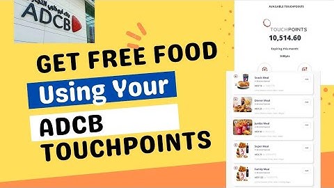 HOW TO USE(REDEEM) ADCB TOUCHPOINT | ORDER FREE FOOD USING TOUCHPOINTS | ADCB TOUCHPOINTS BENEFITS