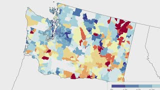 COVID-19 vaccine hesitancy map shows disparities within Washington counties, zip codes