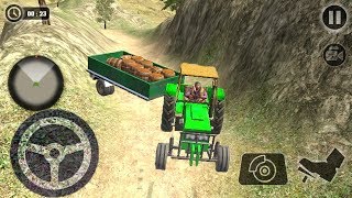 Real Offroad Tractor Farmer Simulator Cargo Drive Game || Tractor Trolley Games || Games 3D screenshot 1