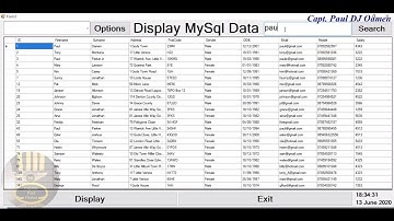 How to Connect MySql Database, and Search Data in DataGridView in Visual Basic.Net - Part 1 of 2