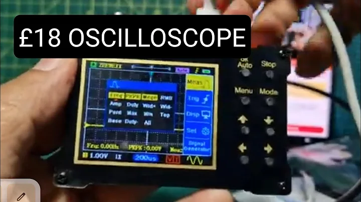 BUDGET £18 DIGITAL OSCILLOSCOPE  1MH-18MHZ UNBOXING