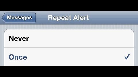 Disable Repeating Message Alerts On IPhone