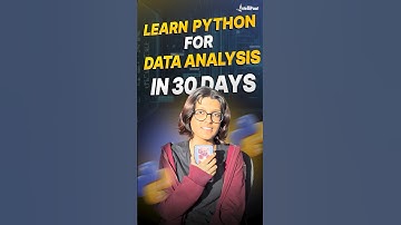 How to Learn Python For Data Analysis in 30 Days🤔 | Data Analytics With Python | Intellipaat #shorts