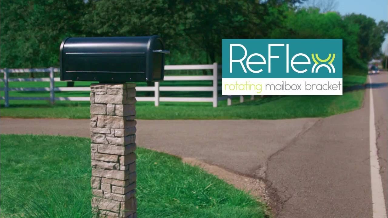 The safe way to retrieve your mail with the ReFlex Rotating Mailbox Bracket Outdoor
