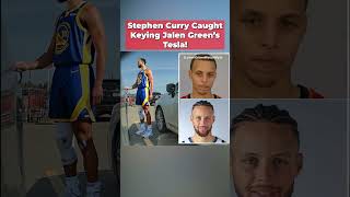 Stephen Curry Caught Keying Jalen Green's Tesla! #stephencurry #nba #tesla #parody