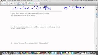 PreCalc 12: 7.3 Combinations