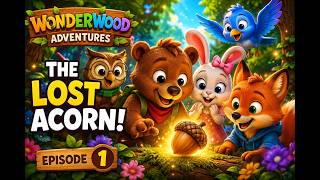 🌰The Lost Acorn | The Forest Friends Episode 1 | Fun Animated Story for Kids | WonderWood Adventures