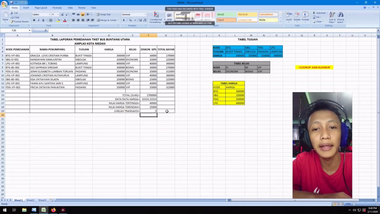 TATA CARA MEMFUNGSIKAN VLOOKUP DAN HLOOKUP 