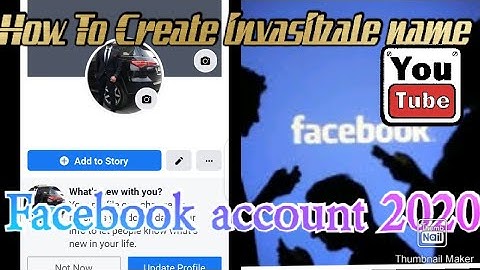 How to Create invisible name Facebook account no VPN no CNIC New Tricks 2020
