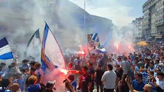 Asi Fue El Recibimiento en Riazor al Autobus Del R.C Deportivo Antes Del Partido Contra el Albacete