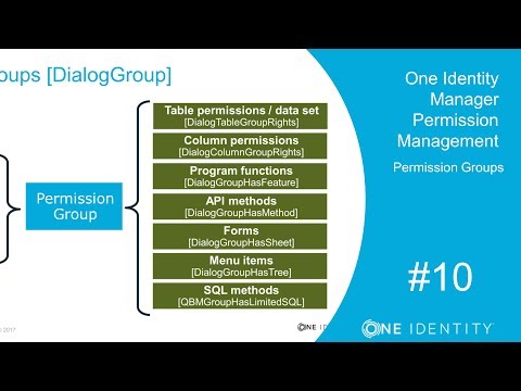 One Identity Manager | Permission Management #10 | Permission Groups