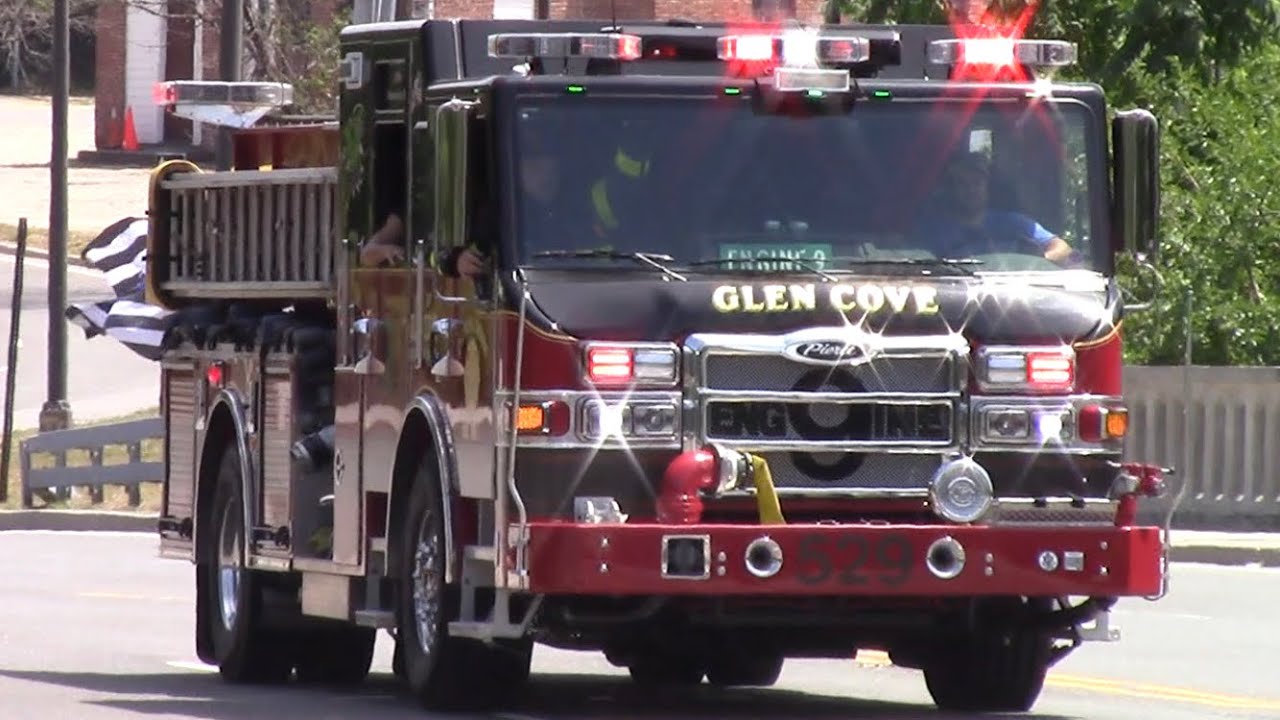 *TONES* Glen Cove Vol. Fire Dept. Engine 529 responding YouTube