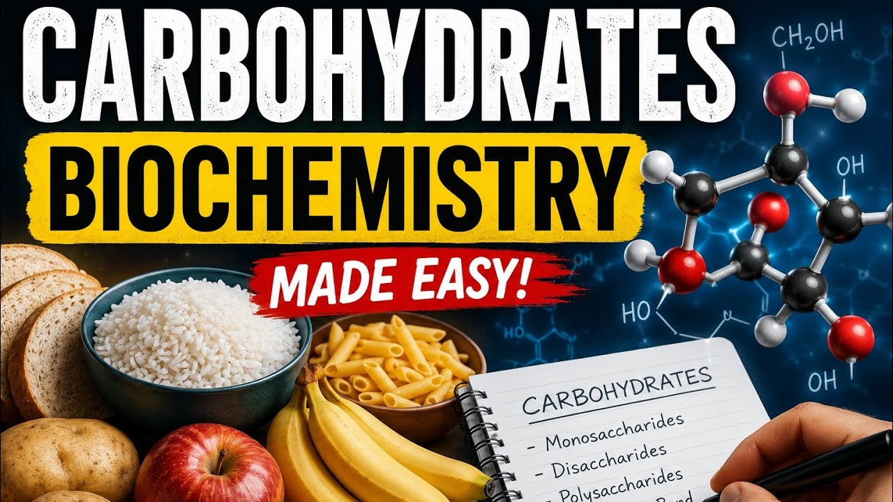 Carbohydrates Biochemistry Finally Explained! (The Simplest Medical Tutorial Ever)
